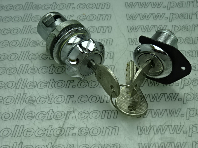 Set of locks with keys dashboard and tank cap